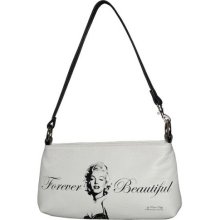 White Marilyn Monroe Iconolized Clutch