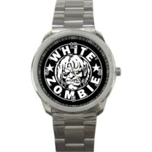 White Zombie Music Hardcore Unisex Sport Metal Watch