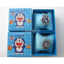 Wholesale 10 Pcs/lots Cartoon Doraemon Watches With Boxes