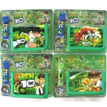 Wholesale 100 Pc Ben 10 Watches And Wallet Sets Popular Gift