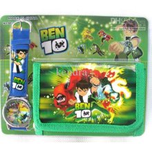 Wholesale 40 Pcs Fashion Ben 10 Watches And Wallet Sets Gift