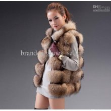 Wholesale Fur Coat,2012 Winter New Design Quality Racoon Fur Vest/ja