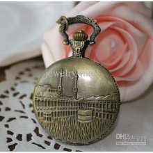 Wholesale - Retro Western Bronze Court Pocket Watch Pointer Quartz F