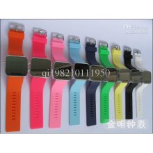 Wholesale - Unisex Mirror Watches Fashion Couples Watches 24color Hi