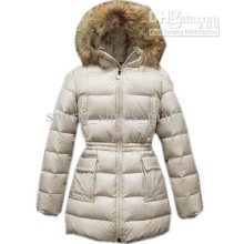 Woman Down Coats Gueran Down Coat Clothing Waist Zipper Fox Fur Hats