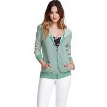 Womens Fox Hoodie - Elate Zip Hoodie - Green - S - Small