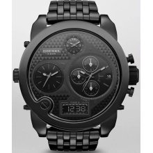 Women's Large Chronograph Ceramic Case and Bracelet Black Dial