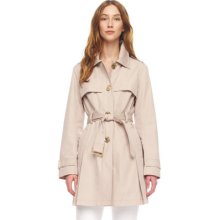 Women's Michael Kors Belted Short Trenchcoat