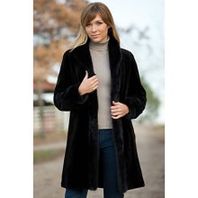 Women's Paloma Reversible Sheared Mink Fur Coat, B