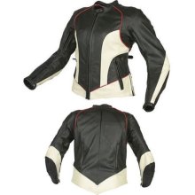 Womens Protective Biker Leather Jacket