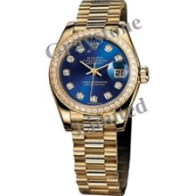 Women's Rolex Oyster Perpetual Lady-Datejust Watch - 179178_CBlueDDCDBP