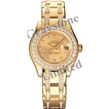 Women's Rolex Oyster Perpetual Lady-Datejust Pearlmaster Watch - 80318_CChampDDCDBDBrct