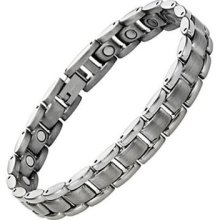 Womens Titanium Magnetic Bracelet In Velvet Box With Free Link Removal Tool