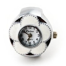 Wr132 White Stainless Watch Ring Pocket Fashion Jewellry Fit Any Finger Unisex