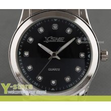 Y312 Men Quartz Wrist Watch - Black Face Jewel Quartz