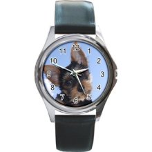 Yorkie Dog Unisex Round Metal Watch Gift model 34851715 - Gun Metal