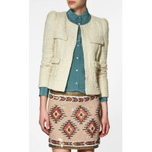 Zara Woman Studded Sleeve Blazer Jacket Xl Last One