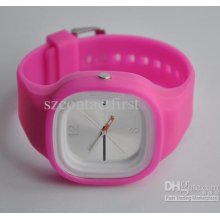 1 Piece Of Fashion Jelly Wrist Watch Multicolor Unisex Silicone -12