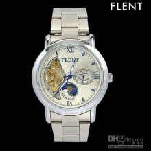 10pcs/lot Women Automatic Watch Of Moon Function Flent Dhl