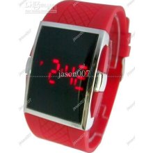 10pcs Red Led Digital Watch Fashion New Watches Mens Watch Dive Watc