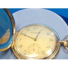 14k Bi-color Hunter Case Pocket Watch