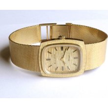 14k Yellow Gold Dior Bulova Vintage Watch Exc Heavy Mens Or Womans Unisex