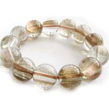 16mm Natural Quartz Crystal Beads Bracelet