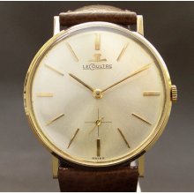 18k Solid Gold 60s Lecoultre 818 17j Dress Swiss Le Coultre Jlc Vintage