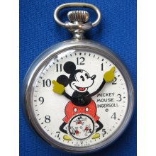 1930s Ingersoll Mickey Mouse Pocket Watch