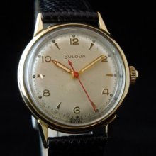 1954 Vintage Man's Bulova. Completely Restored, 90 Days Warranty Silver Dial