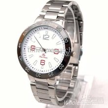 1pcs Black Rim With Numbers Quartz Dress Roman Watch Mens Stainless