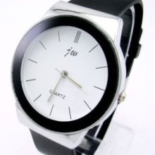 1x Quartz Black Band Unsex Wrist Watches