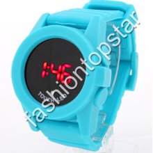 2012 Fashion Sport Touch Screen Led Round Unisex Watch