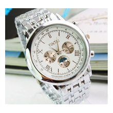 2012 Hot! Unisex Silver Watch,quartz wristwatch 8195 - Sku# SMT557477574