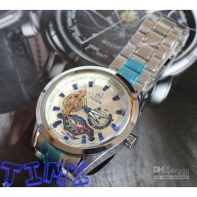 2012 Mens Timepiece Automaic Mechanical Heavy Steel Wrist Watch Moon