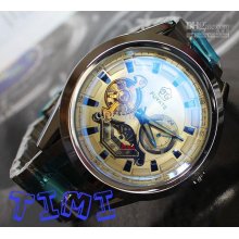 2012 Mens Timepiece Automaic Mechanical Heavy Steel Wrist Watch Free