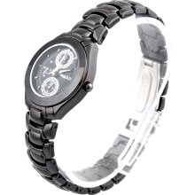 2PCS Fashion Couple Steel Waterproof Quartz Wrist Watch