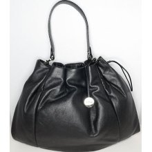 $398 Furla Blossom Leather Hobo Handbag Shoulder Bag Color: Black