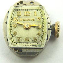 4u2fix Bulova 5ac Watch Movement 17 J 5 1/2 X 6 3/4l