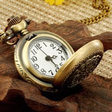 5pcs Wholesale Lot Vintage Jewelry Antique Quartz Womens Pocket Watch Necklace