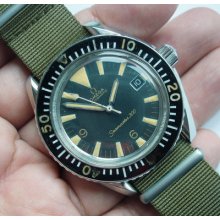 70s Omega Seamaster 300 Big Triangle Dial With Date Rare Divers Watch St166.024