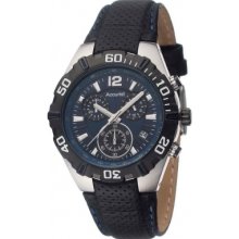 Accurist Ms832n Mens Core Sports Navy Black Watch Rrp Â£200