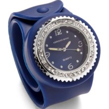 Addison Ross Unisex Quartz Watch With Blue Dial Analogue Display And Blue Silicone Strap Wa0102