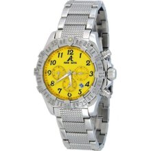 Adee Kaye Brt Diver Chronograph Ss Band Collection Yellow Dial