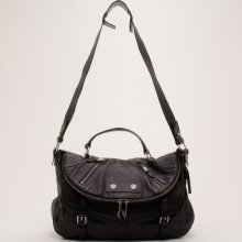 Alexander McQueen Black Leather Faithful Crossbody Bag