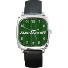 Alienware Unisex Silver-Tone Square Metal Watch 02