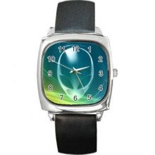 Alienware Unisex Silver-Tone Square Metal Watch 11