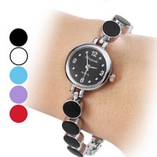 Alloy Women's Quartz Analog Bracelet Watch (Assorted Colors)