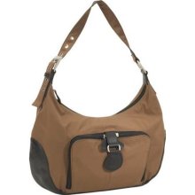 AmeriBag Chicago Microfiber Hobo Bag with Leather ...