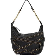 American West Bandana Zip Top Hobo Crossroads B820264 Black